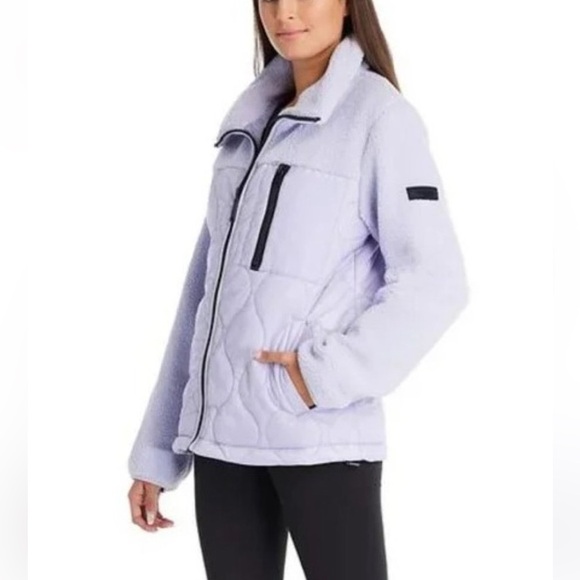 Koolaburra By UGG Mixed Media Fleece Quilted Jacket Black Jacket Fleece Size XL - Picture 2 of 11